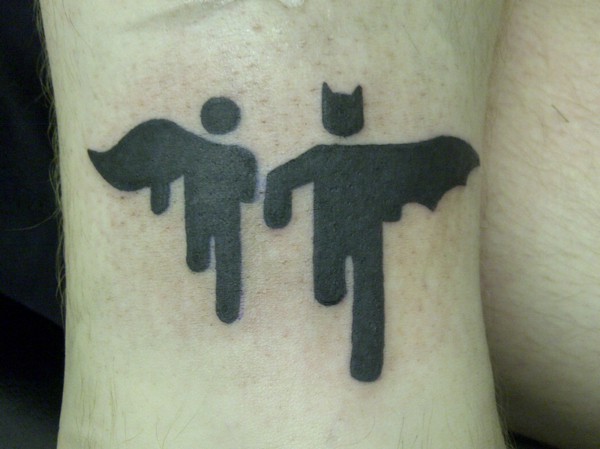 ideias de tatuagem Batman e Robin