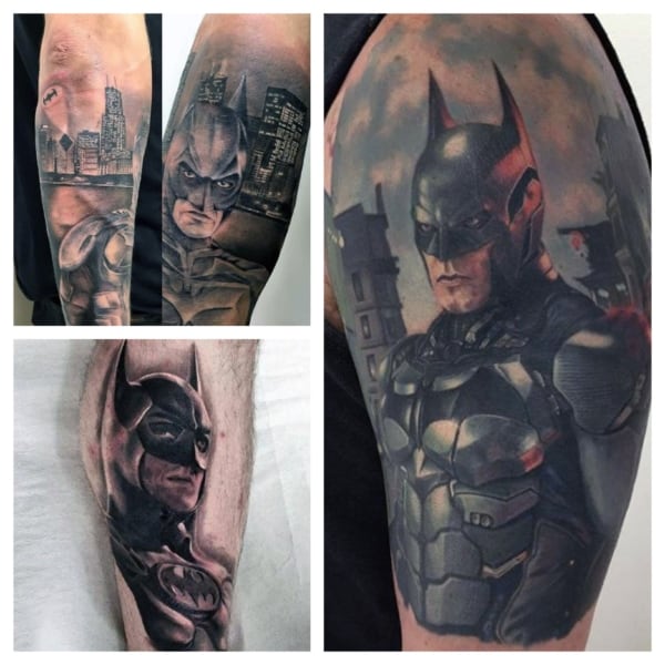 ideias de tatuagem do Batman