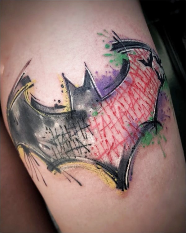 tatuagem Batman feminina