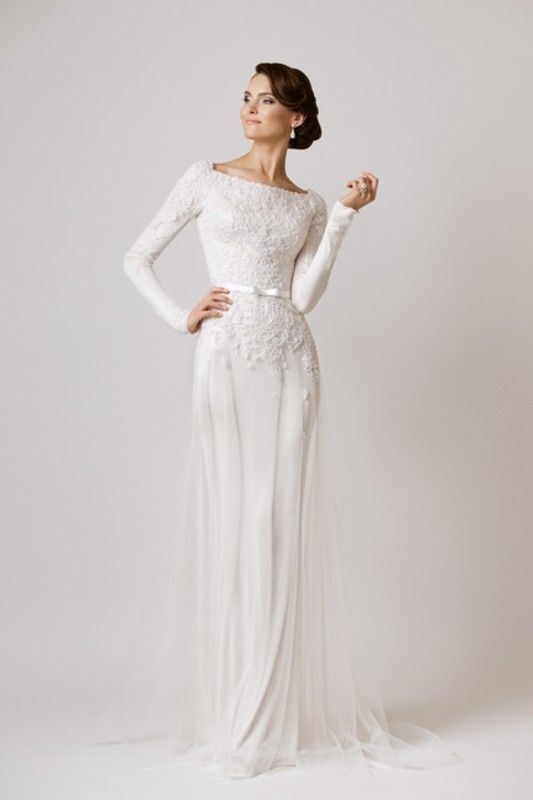 vestido de noiva elegante e simples 40