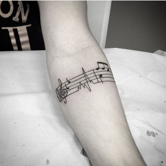 tatuagem de música