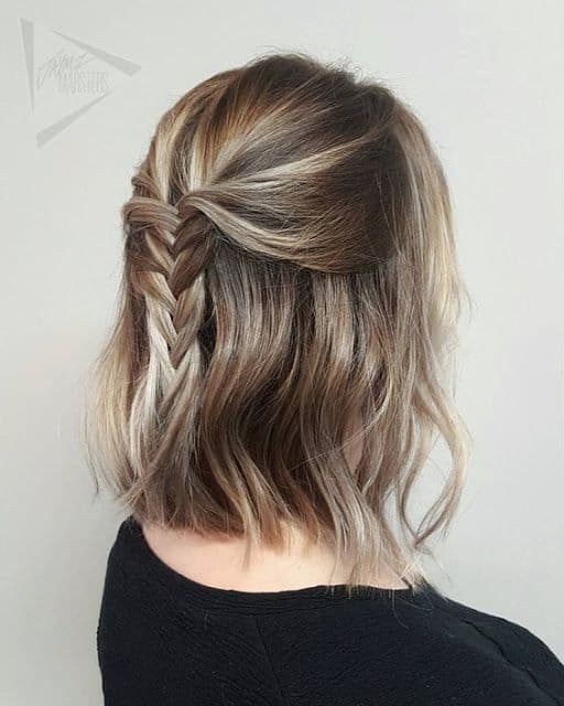 penteado semi preso com trança para casamento de dia