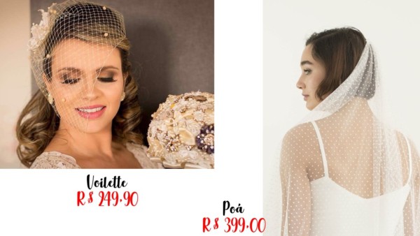 lojas e preços para véu de noiva