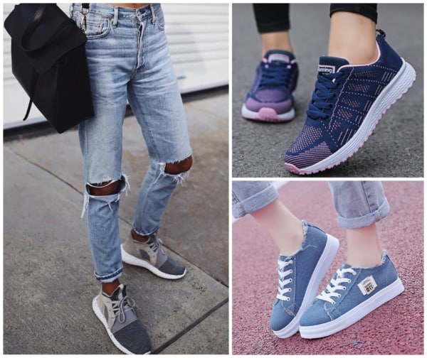 Modelos de tênis jeans feminino 1