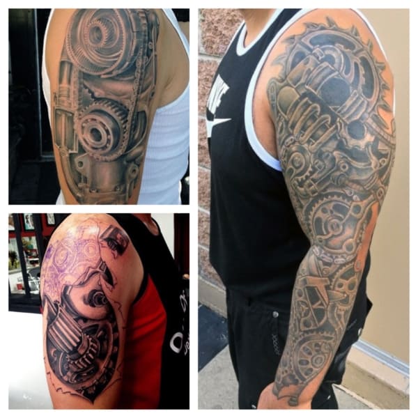 Tatuagem Braço Mecânico ➞ +50 Fotos e Tattoos Surpreendentes!
