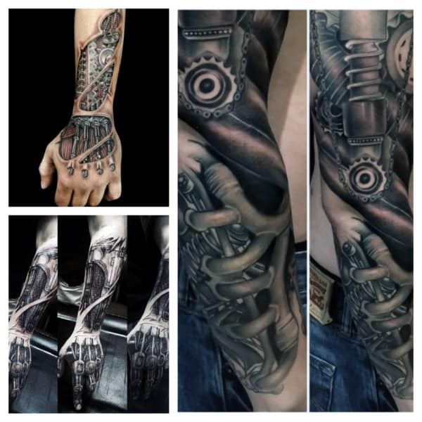 Tatuagem Braço Mecânico +50 Fotos e Tattoos Surpreendentes!