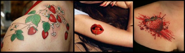 fotos de tatuagens de morango
