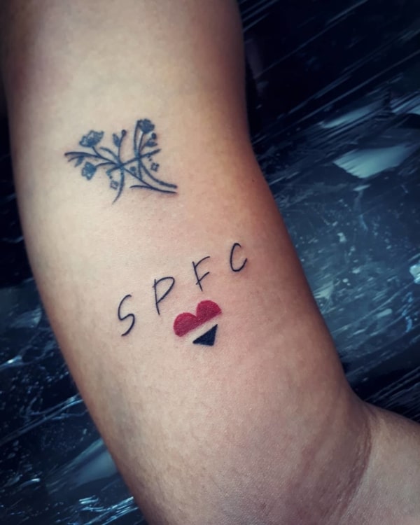 tatuagem do São Paulo feminina