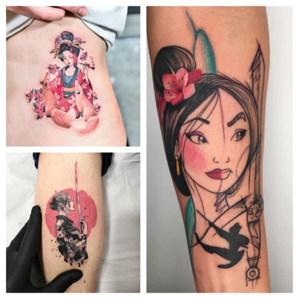 tatuagem japonesa gueixa