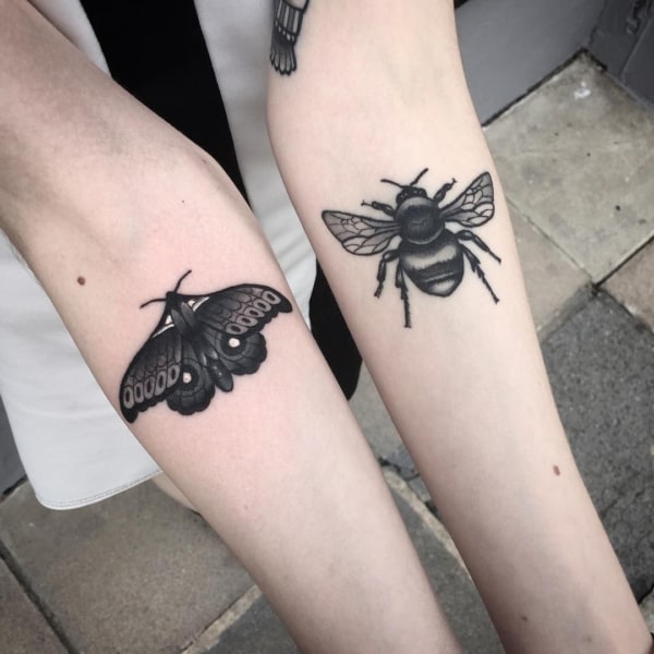 Tatuagem de Mariposa no braço