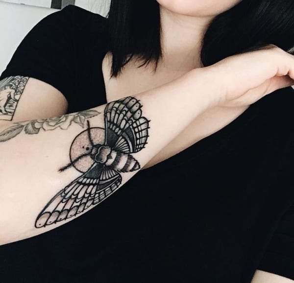 Tatuagem de Mariposa para meninas