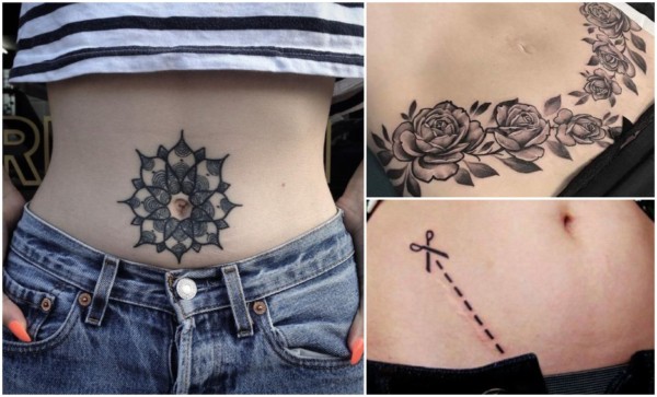 Tatuagem feminina na barriga 2