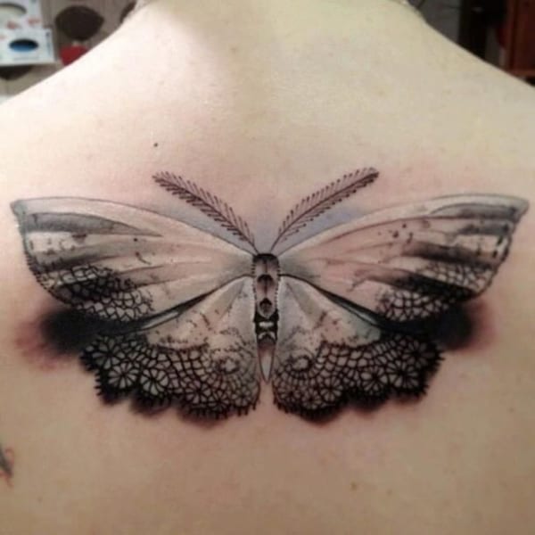 linda Tatuagem de Mariposa