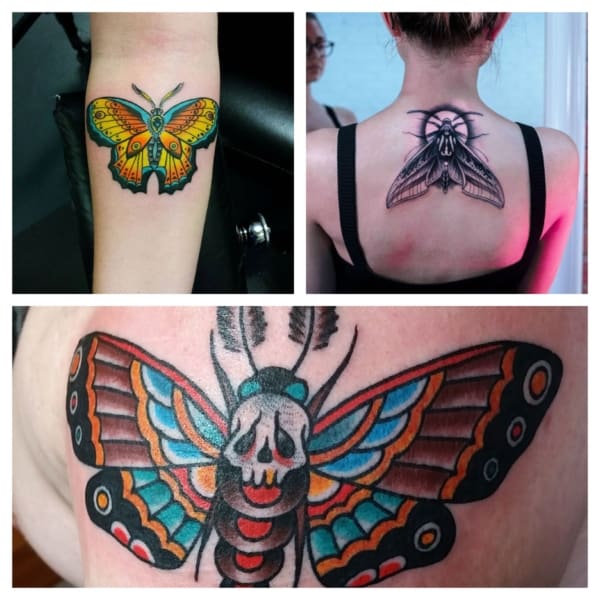 tatuagem de mariposa linda