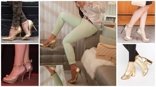 Sapato Dourado: Combina Com o Que? – 47 Looks Charmosos!