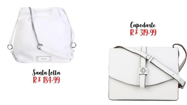 modelos e preço de bolsa branca