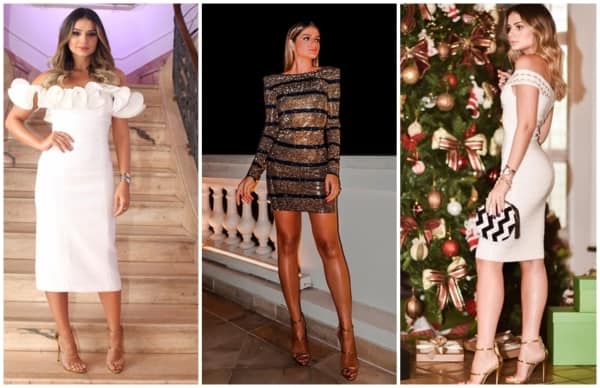 looks de festa com sandália dourada