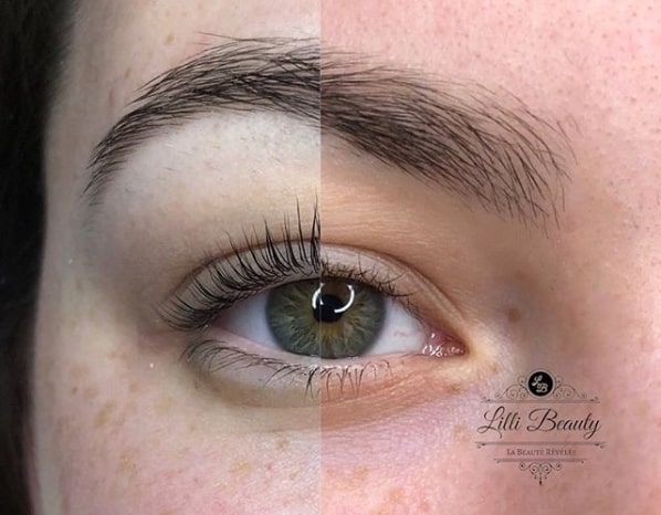 resultado de lash lifting nos cílios