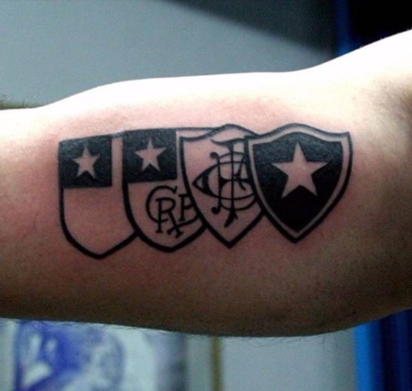Tatuagem do Botafogo escudo
