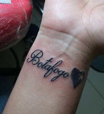Tatuagem do Botafogo simples