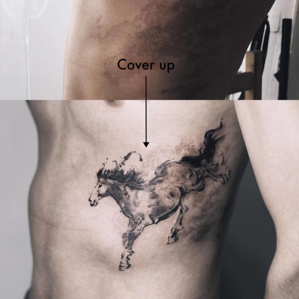 cobertura de tatuagem masculina