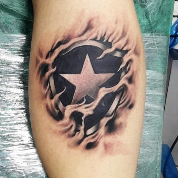 dica de Tatuagem do Botafogo na perna