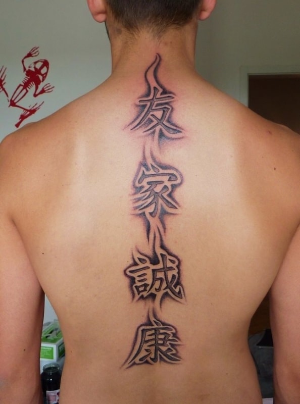 palavras chinesas tattoos com efeitos