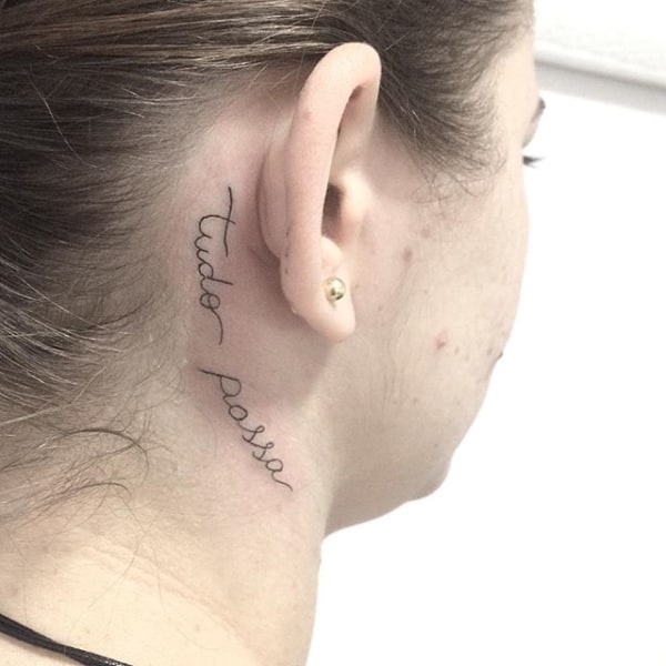 tatuagem Tudo Passa feminina ideias