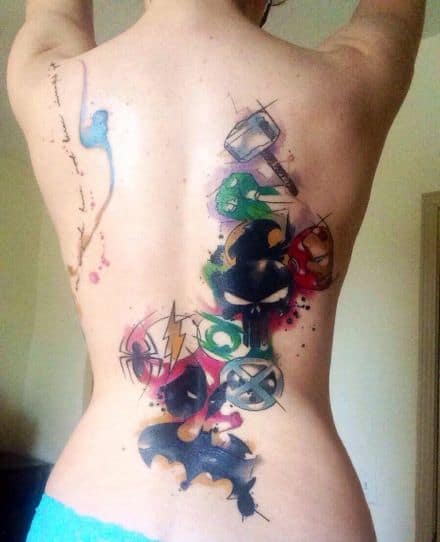 tatuagem geek nas costas 1