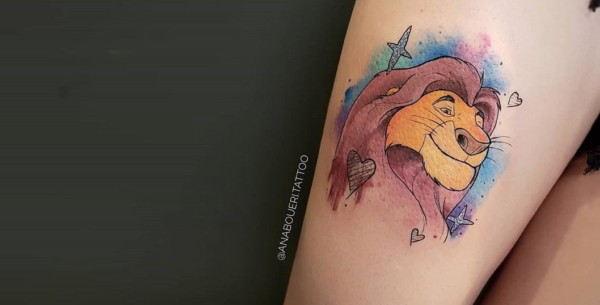tatuagem geek rei leão