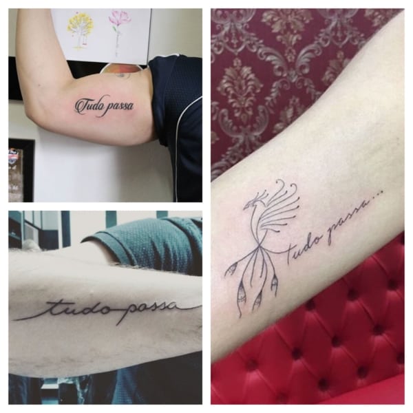 tatuagem tudo passa no braço 1