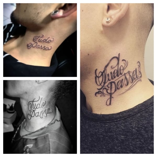 tatuagem tudo passa no pescoço