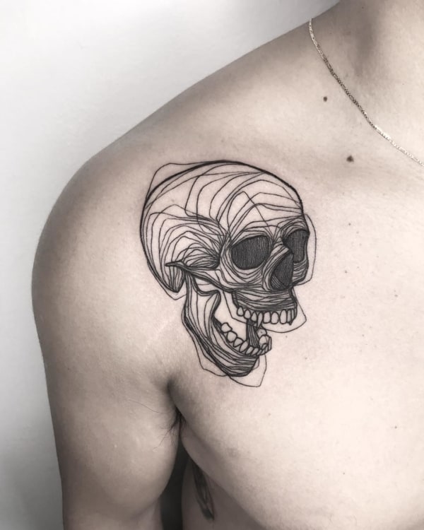leeray skull tattoo