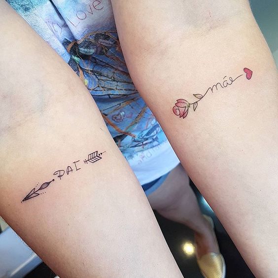 tattoos delicadas para pai e mãe