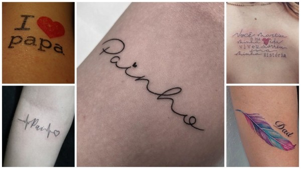 Tatuagem Pai【2020】ᐅ +67 ideias lindas para homenageálo!