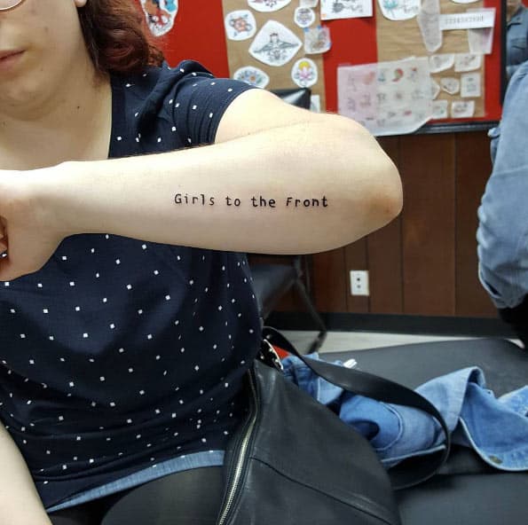 tatuagem feminista linda