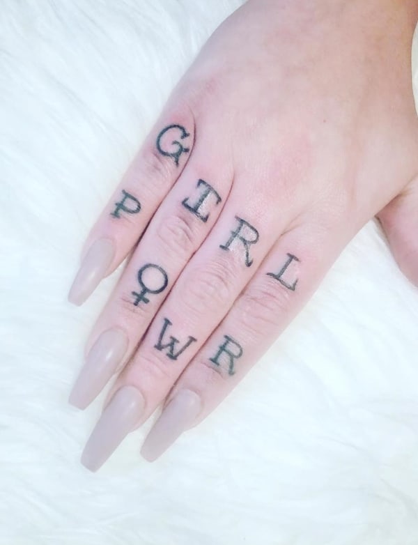 tatuagem grl power