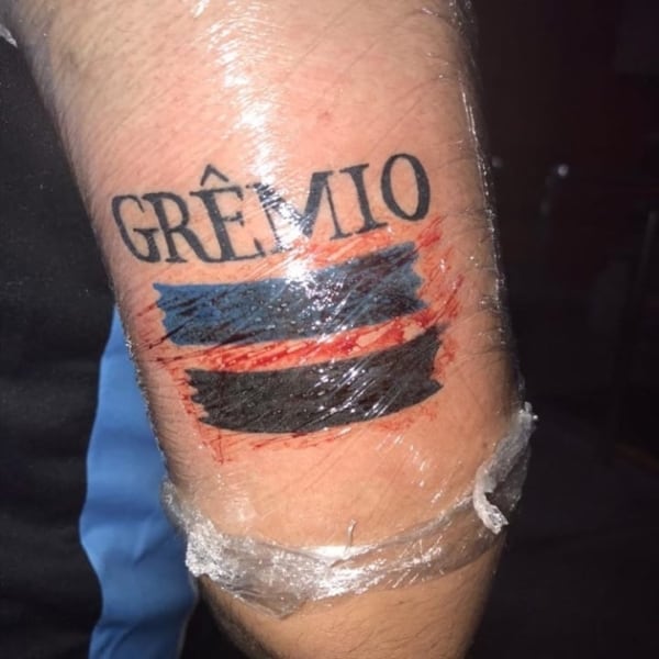 tatuagem do Gremio bandeira