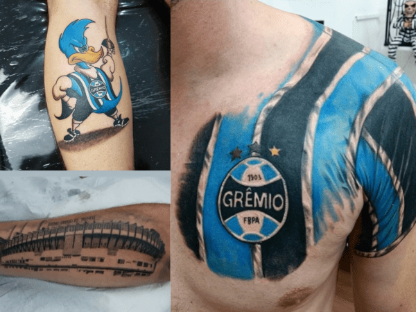 tatuagem do Grêmio