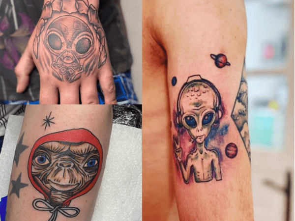 Tatuagem de ET – 50 Ideias Criativas de Tattoos de Aliens!