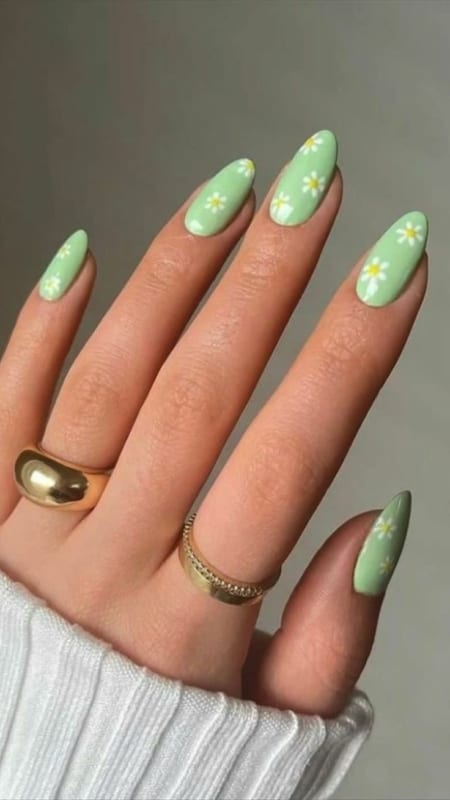 Nails green 01