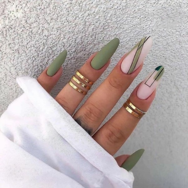 Nails green 13