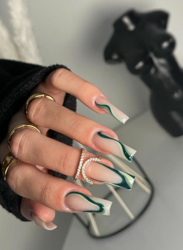 Nails green 15