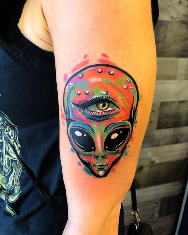 tatuagem de ET grande