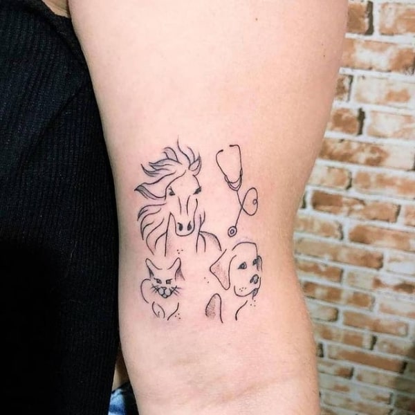 tatuagens de veterinaria linda inspiracao