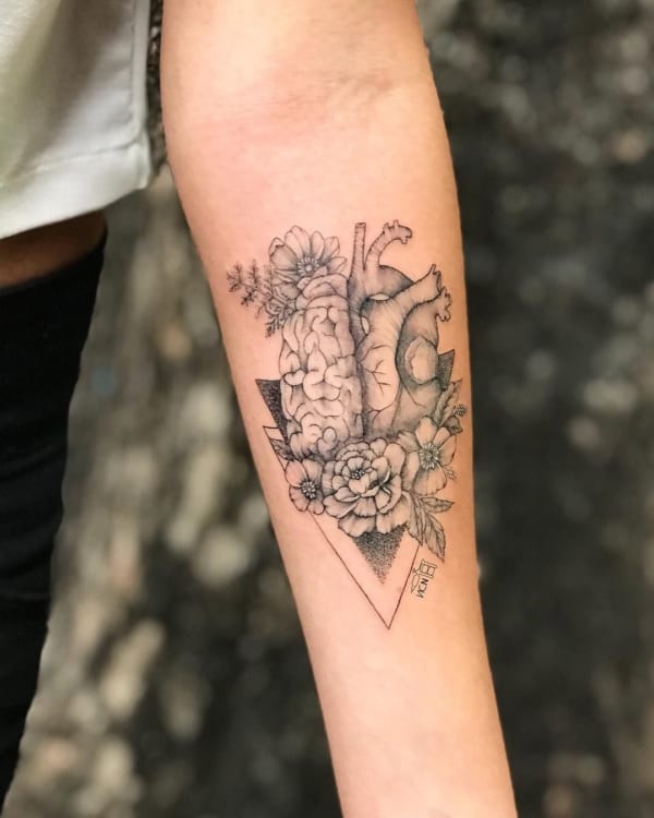 tatuagem psicologia flor
