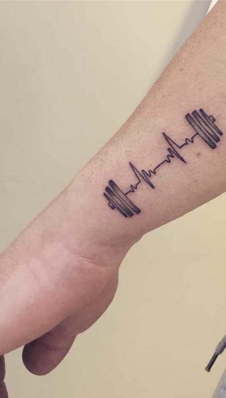 tatuagens de batimentos cardiacos forca