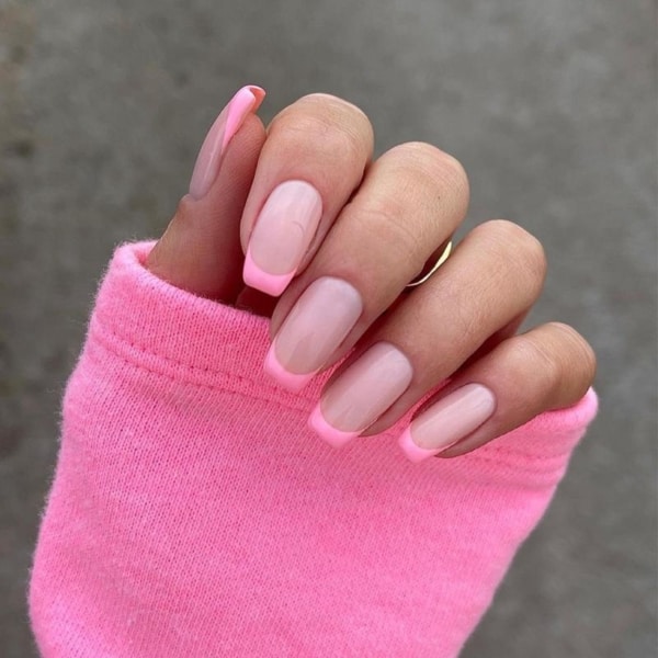 19 nail art com esmalte rosa claro