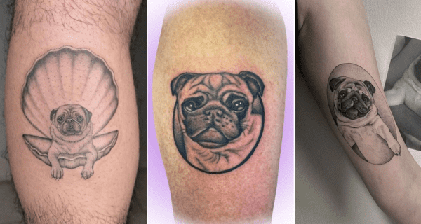 como fazer tatuagem de Pug