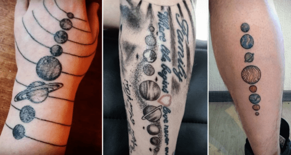 ideias de tatuagem Sistema Solar